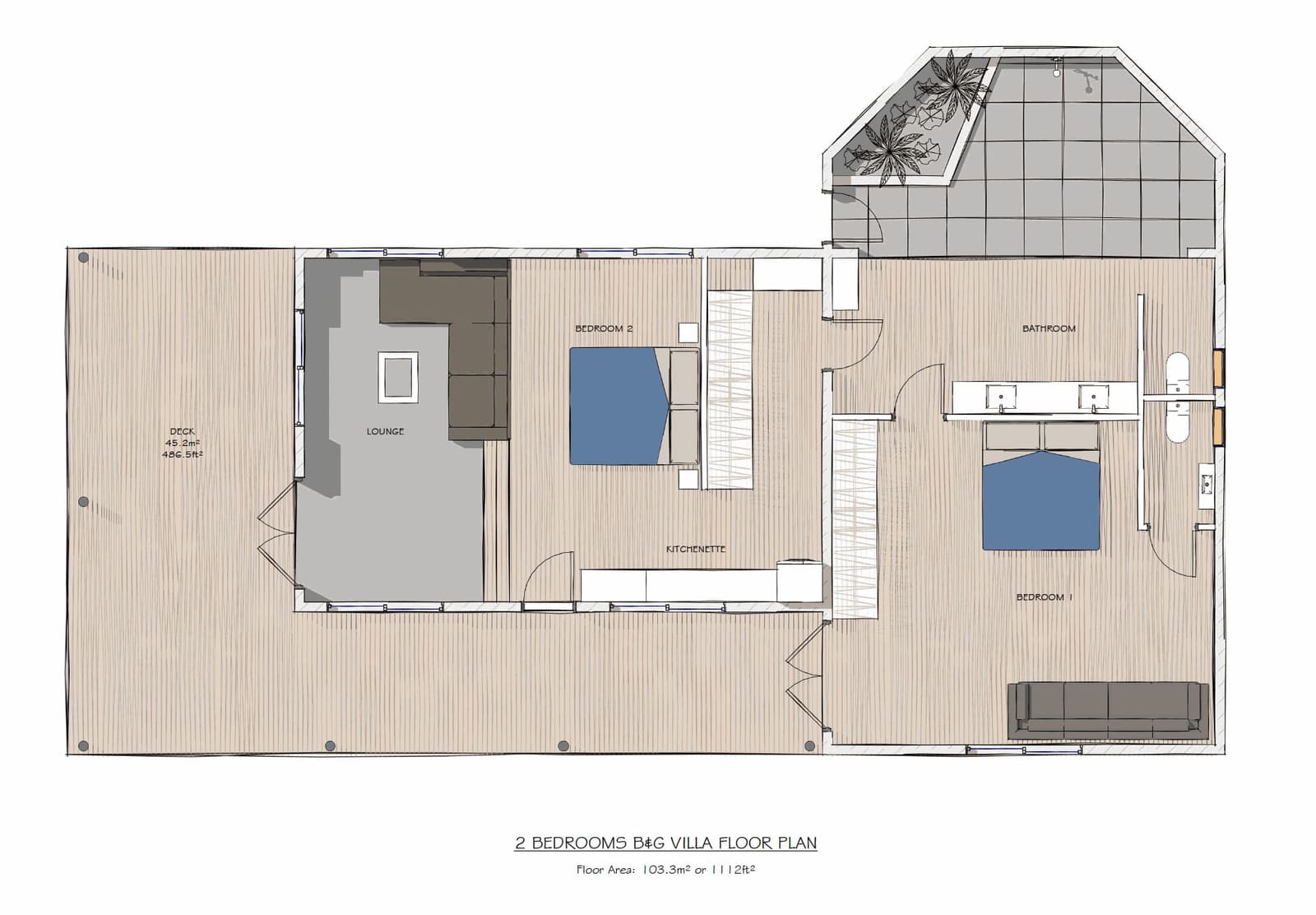 Two Bedroom Beachfront Villas — photo 6 of 6